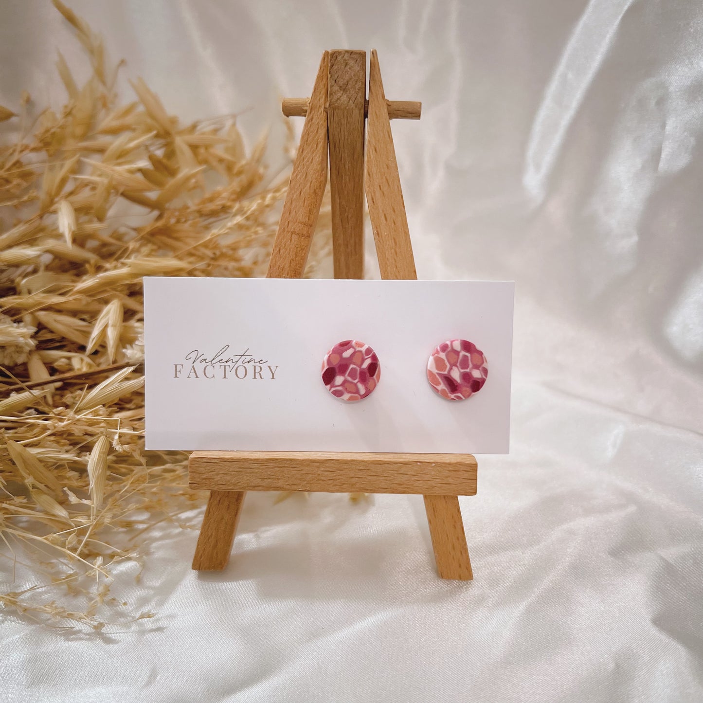 Collection « Octobre rose » - rond mosaïque rose