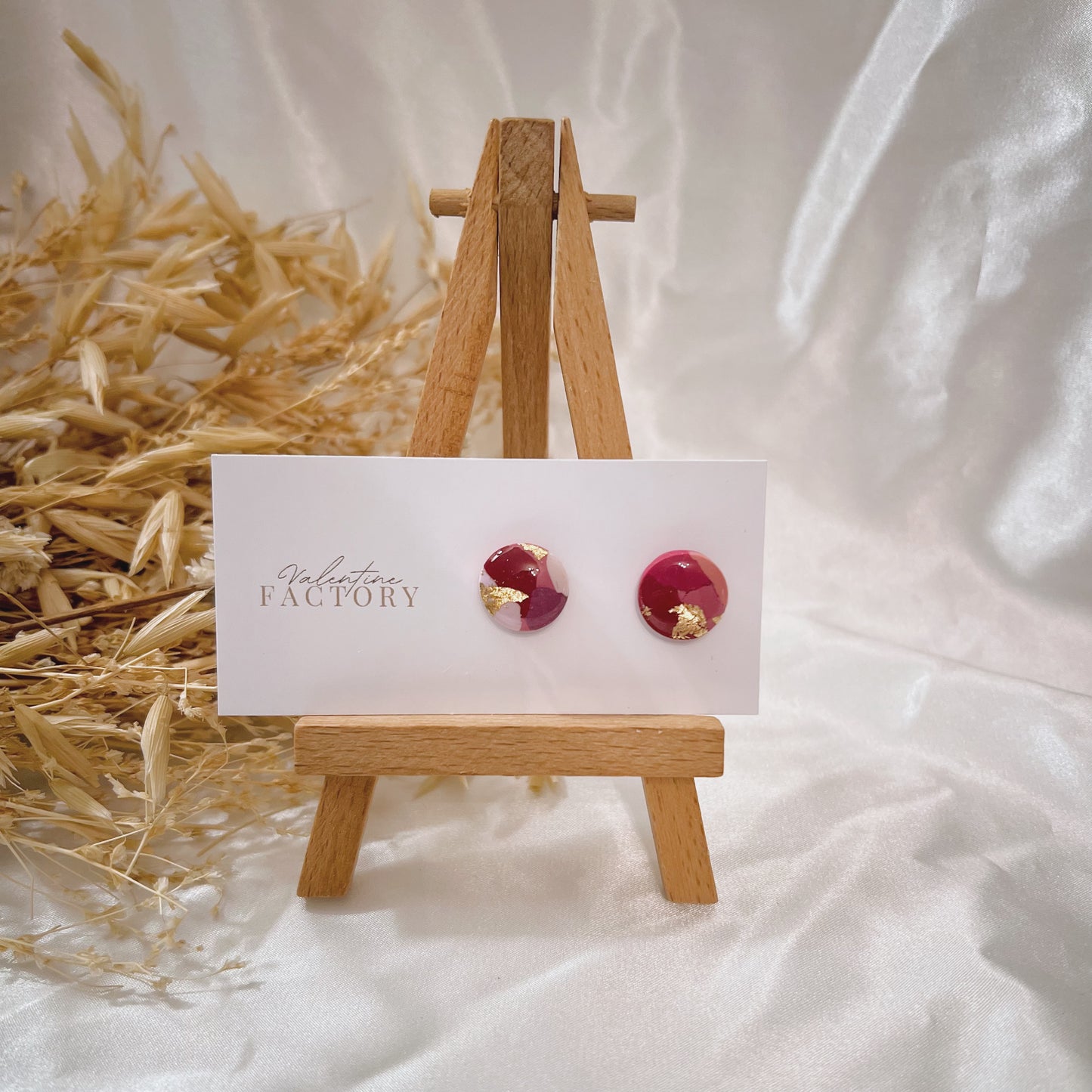 Collection « Octobre rose » - rond terrazzo gold