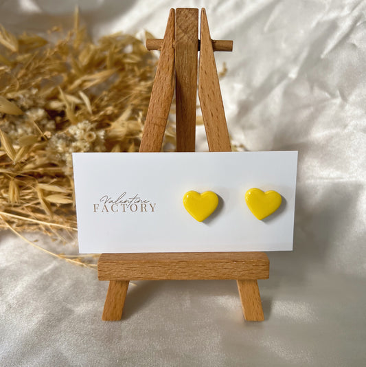 Puces « cœur glossy » - voir coloris