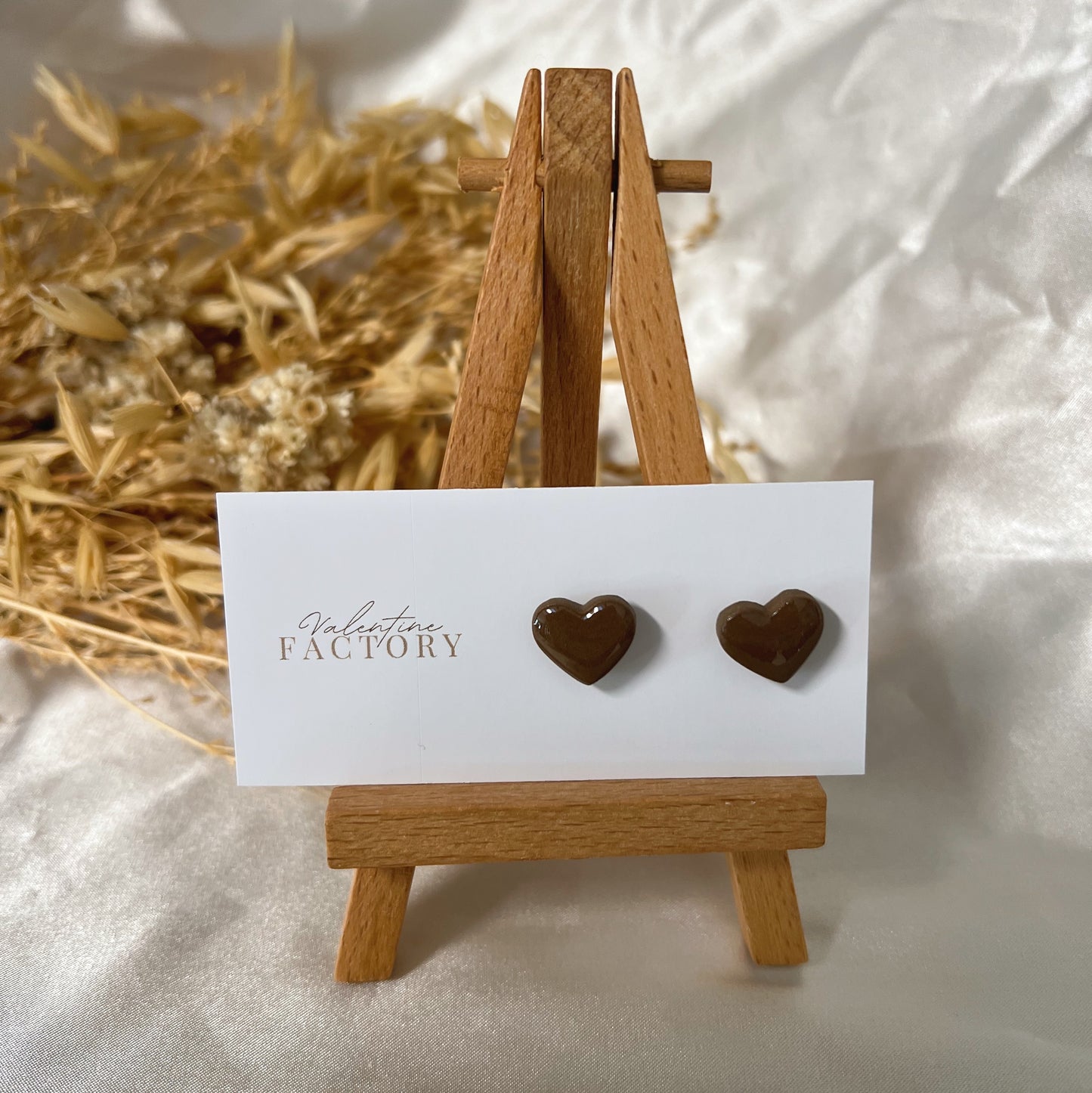 Puces « cœur glossy » - voir coloris