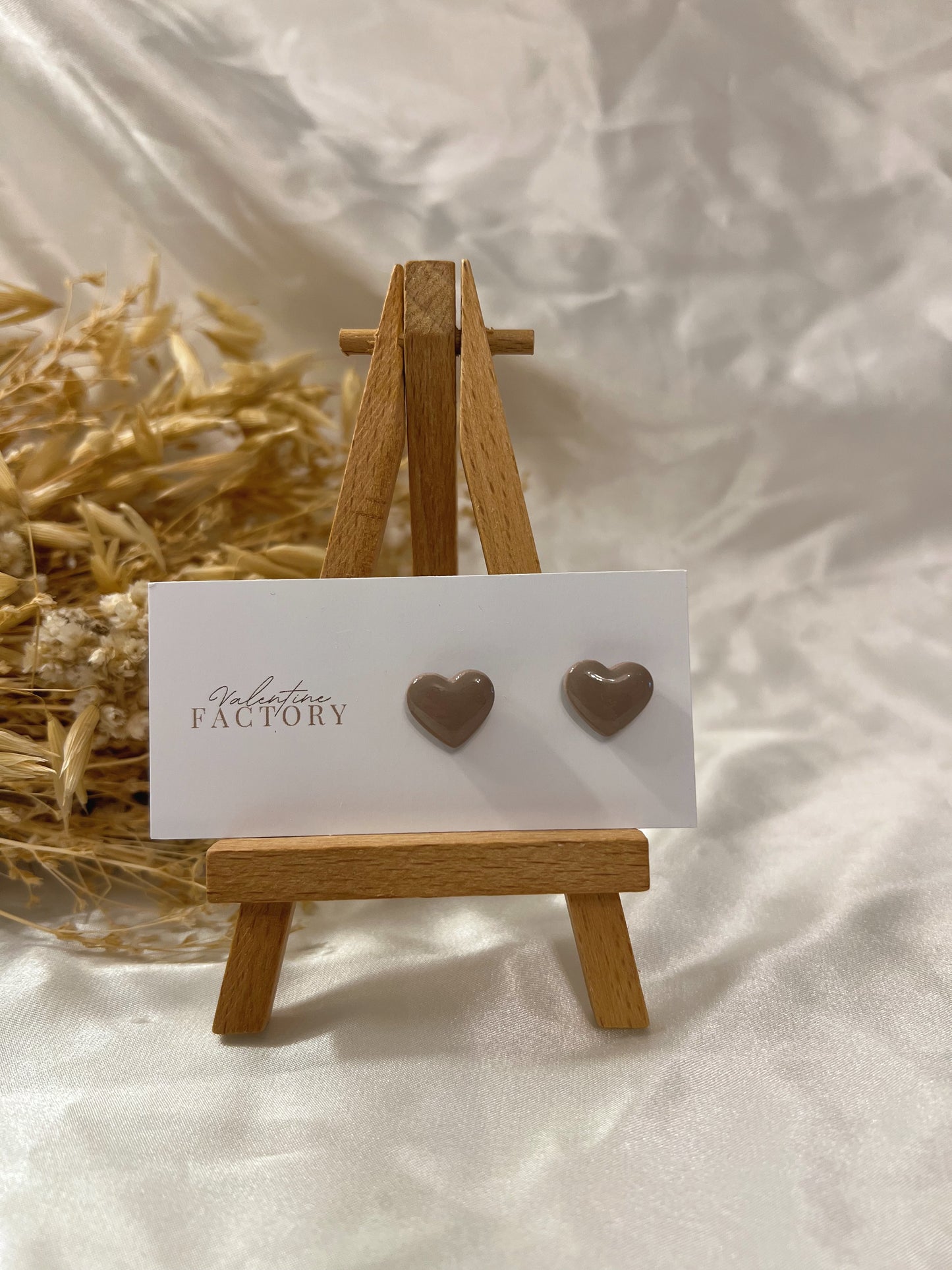 Collection « fall’s colors » - cœurs glossy taupe