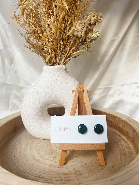Collection « SPRING IS COMING » - « rond glossy » vert foncé