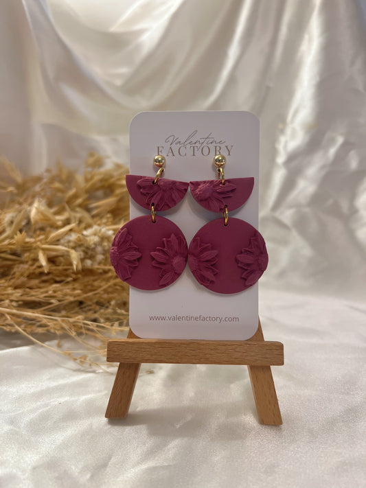 Collection « Octobre rose 2k25 » - Manille fleurie framboise