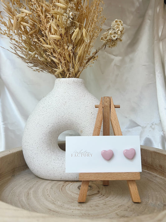 Collection « PASTEL » - « coeur glossy » rose