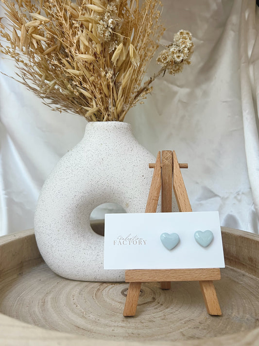 Collection « PASTEL » - « coeur glossy » bleu