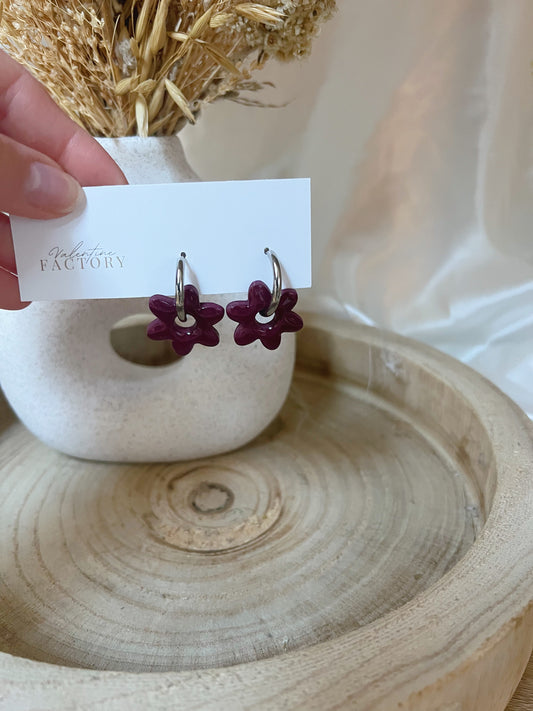 Collection « argent » - Florette bordeaux