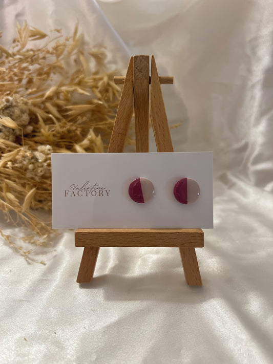 Collection « Octobre rose 2k25 » - ronds glossy bicolore