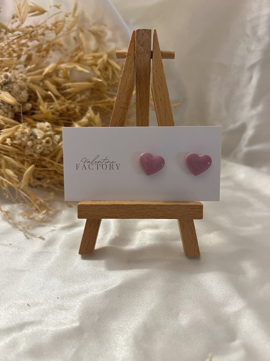 Collection « Octobre rose 2k25 » - cœurs glossy rose doux