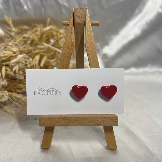 Collection de Noël -Puces « coeur glossy » voir coloris