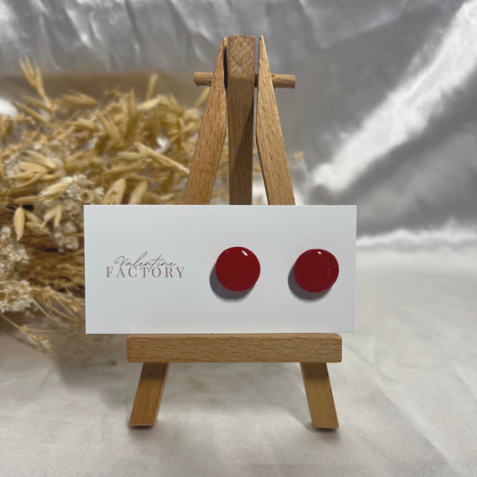 Collection Noël - « rond glossy » rouge