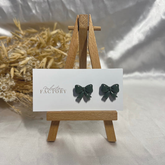 Collection de Noël -Puces « noeud glossy » voir coloris