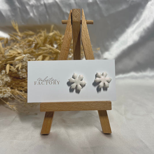 Collection de Noël -Puces flocon glossy irisé