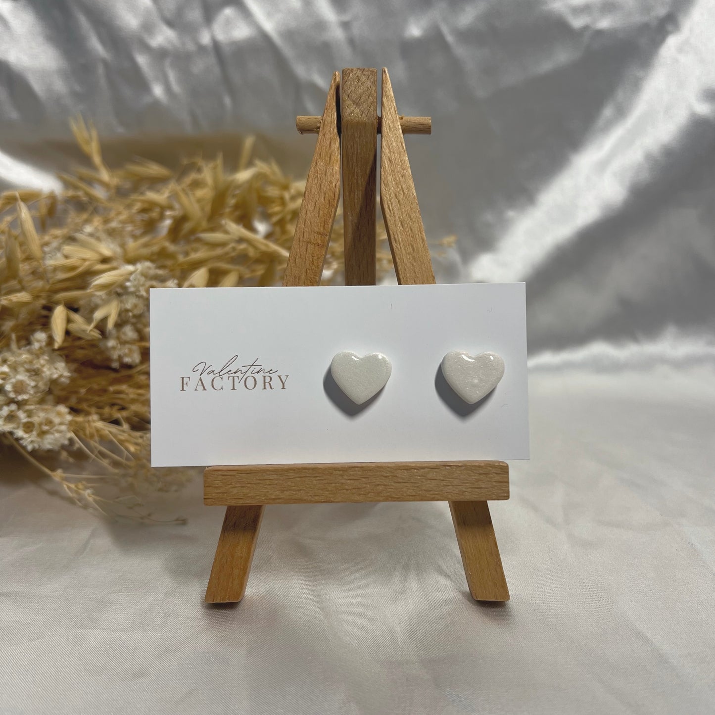 Collection de Noël -Puces « coeur glossy » voir coloris