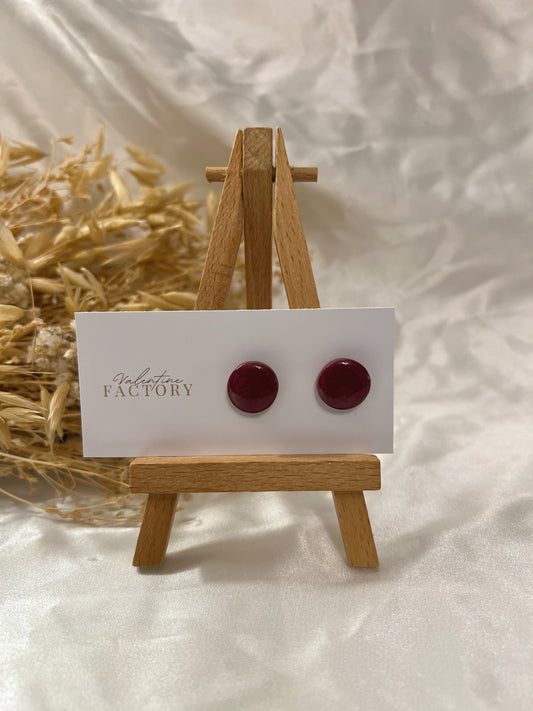 Collection « fall’s colors » - ronds glossy bordeaux