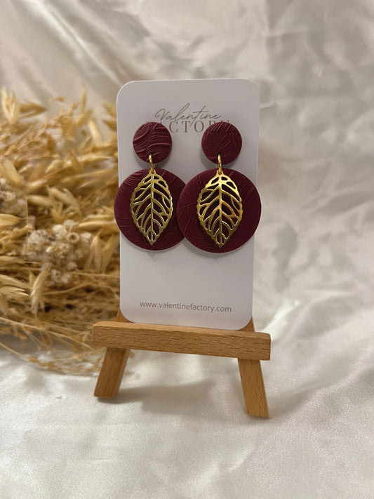 Collection « fall’s colors » - Rio feuille bordeaux