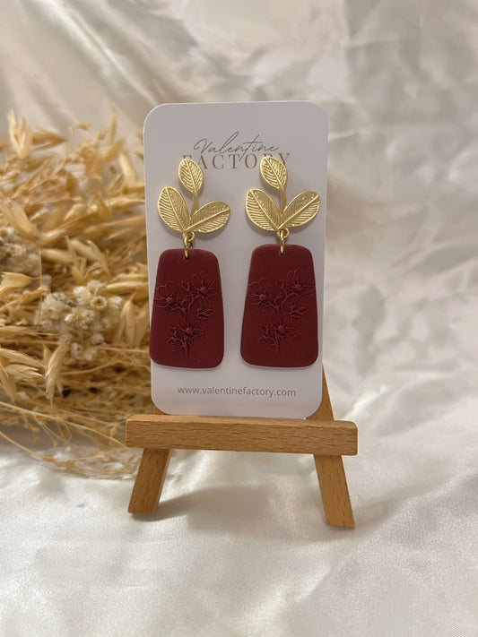 Collection « fall’s colors » - Oslo feuille bordeaux