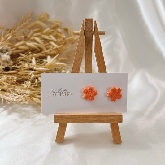 Puces fleurs -orange